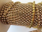 6 ft. Swarovski Rhinestone chain 24pp Light Colorado Topaz /Brass.