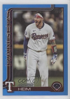 2025 Topps Series 1 Blue Rainbow 63/150 Jonah Heim #51 00jz