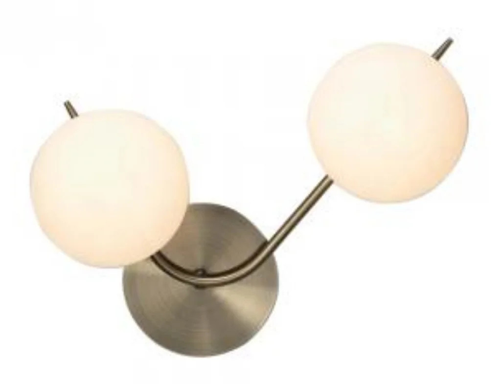 Wall Light Brass Ruse Antique Oaks Lighting 1607/2 AB