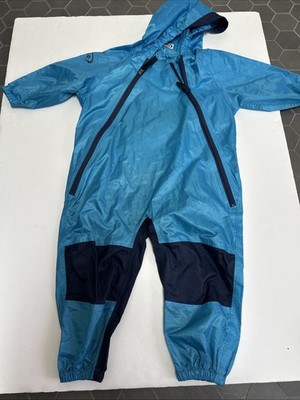 Tuffo Muddy Buddy Waterproof Rain Suit Child Size 3T Blue Forest School