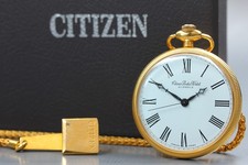  Near MINT Citizen Pocket Watch 21Jewels 0200-028144-K From JAPAN