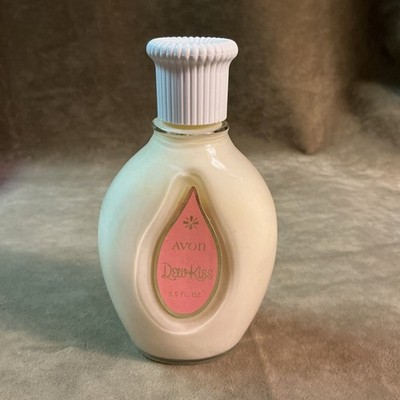 Circa 1970s Avon dew kiss 3.5 fluid ounce bottle hand lotion never opened