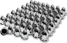 60 Pack Lug Nut Covers for Semi Trucks, 33mm by 2-1/2" Thread On Push-on Nut
