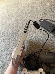Sony Play Station2 PS2 SCPH-77000 Silver Console Controller Cable Adapter NTSC-J