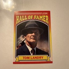 1990 Score #597 Tom Landry HOF Cowboys