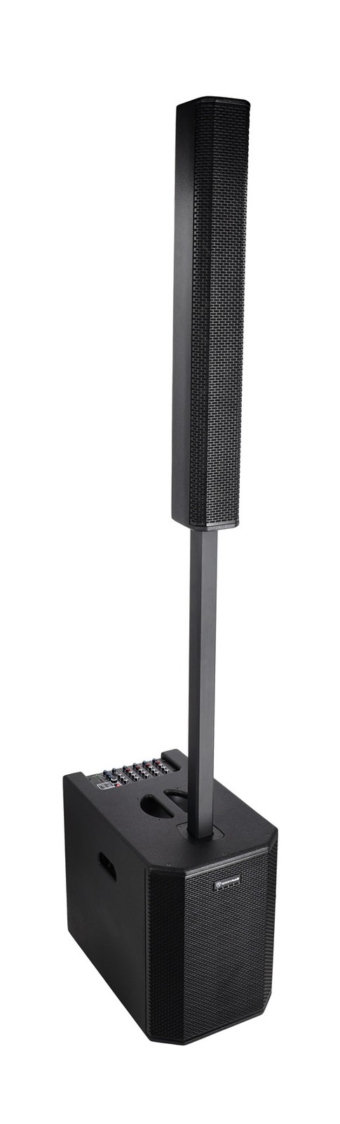 Rockville TITAN MIX12C 12" Powered Column Speaker/Sub 8-Channel Mixer PA System