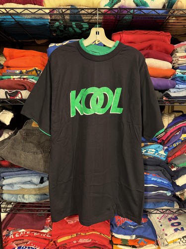 Vintage Kool Cigarettes Shirt Mens Large Black Bluegrass Tees USA 90s Tee