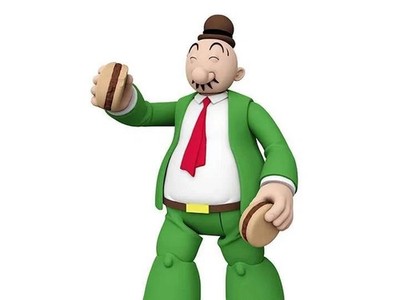 POPEYE - Iron Arm - Power Stars - J. Wellington Wimpy Actionfigur Boss 2.Wahl*
