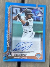 2025 Topps Pro Debut - Echedry Vargas Auto PD-155 /150 Blue