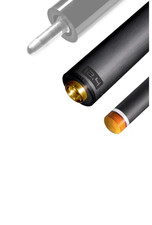 Predator Revo 12.4mm White Vault Plate Carbon Fiber Pool Shaft- Uni-Loc - 12.4mm