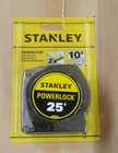 Lot of 10 - 25' Stanley Powerlock Tape Measure # 33-425