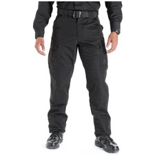 5.11 Tactical Men  s Relaxed Fit Taclite TDU Cargo Pant Black Ripstop Small