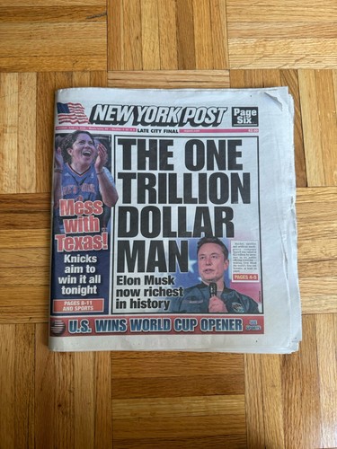 NEW YORK POST NEWSPAPER 06/13/26 - KNICKS NBA CHAMPIONSHIP “Bring This Home”