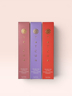 Tatcha Melting Lip Balm - Set of 3 papuru,reddo, pinku  (NIB, Sealed)