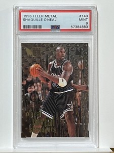 1996 Metal 143 Shaquille O'Neal PSA 9