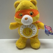Care Bears Bean Plush - Superhero Funshine Bear 2017 Brand New W/Tags