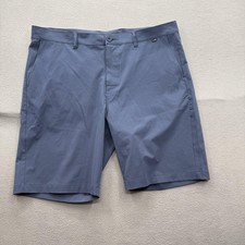 Travis Mathew Beck Shorts Mens 40 Blue Chino Stretch 10 Inseam Golf 1MM208