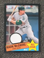 2020 Topps 1985 Baseball All-Stars Relics Black /199 Mark McGwire #85ASR-MM ⚾️