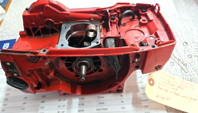 #ad Jonsered 2166 2172 USED OEM Crankcase assy with oiler setup $199.95