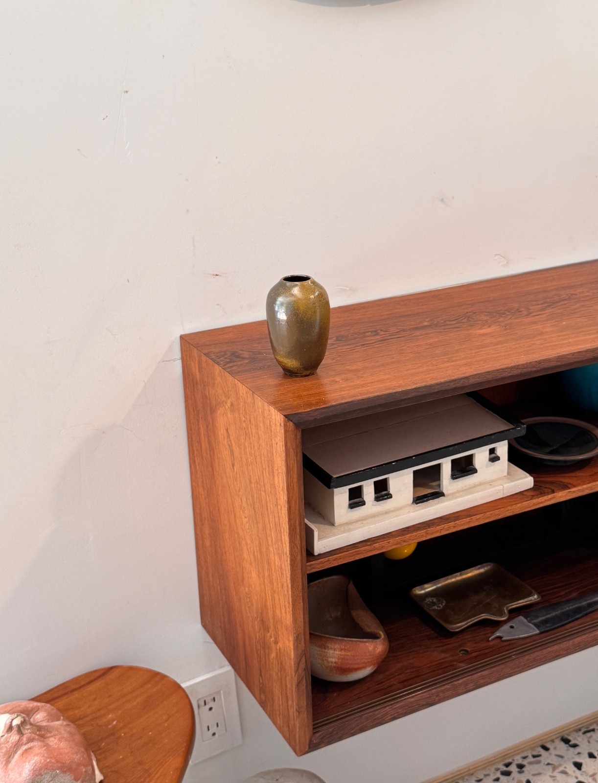 Jugtown Chinese Egg Studio Art Pottery Weed Pot Vessel Vase Bowl Vtg Owens Mcm