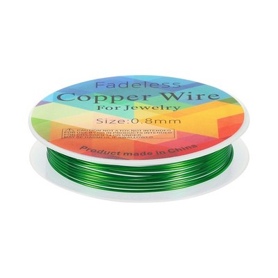 Jewelry Wire 5ft 18 Gauge Brass Craft Jewelry Wrapping Wire Green