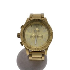 NIXON The51-30 Chrono Quartz Watch Stainless Steel Gold Analog Used