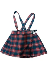Y2K Mothercare Girl’s Red Tartan Plaid Jumper Wool Skirt 92/104cm 2T Made In UK