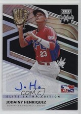 2020 Panini Elite Extra Edition Signatures Jodainy Henriquez #189 Auto 1h17