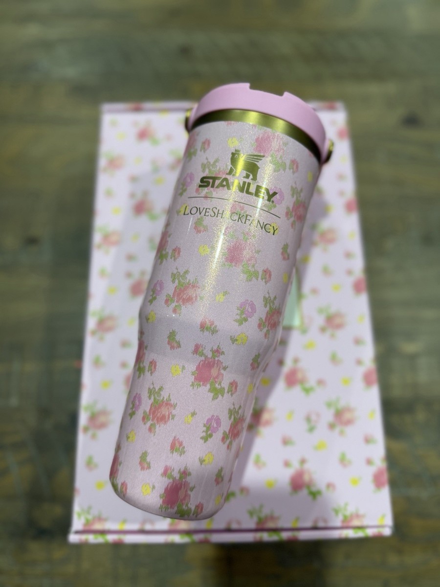 Stanley x LoveShackFancy Ice Flow Flip Straw Tumbler 30 OZ IBIZA