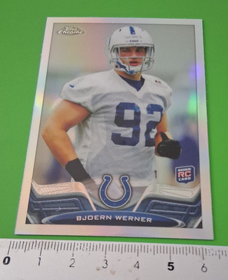 2013 Topps Chrome Bjoern Werner Refractor Rookie Card 47 Indianapolis Colts NFL