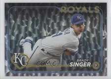 2024 Topps Series 1 Silver Crackle Foil Brady Singer #173 0e8z