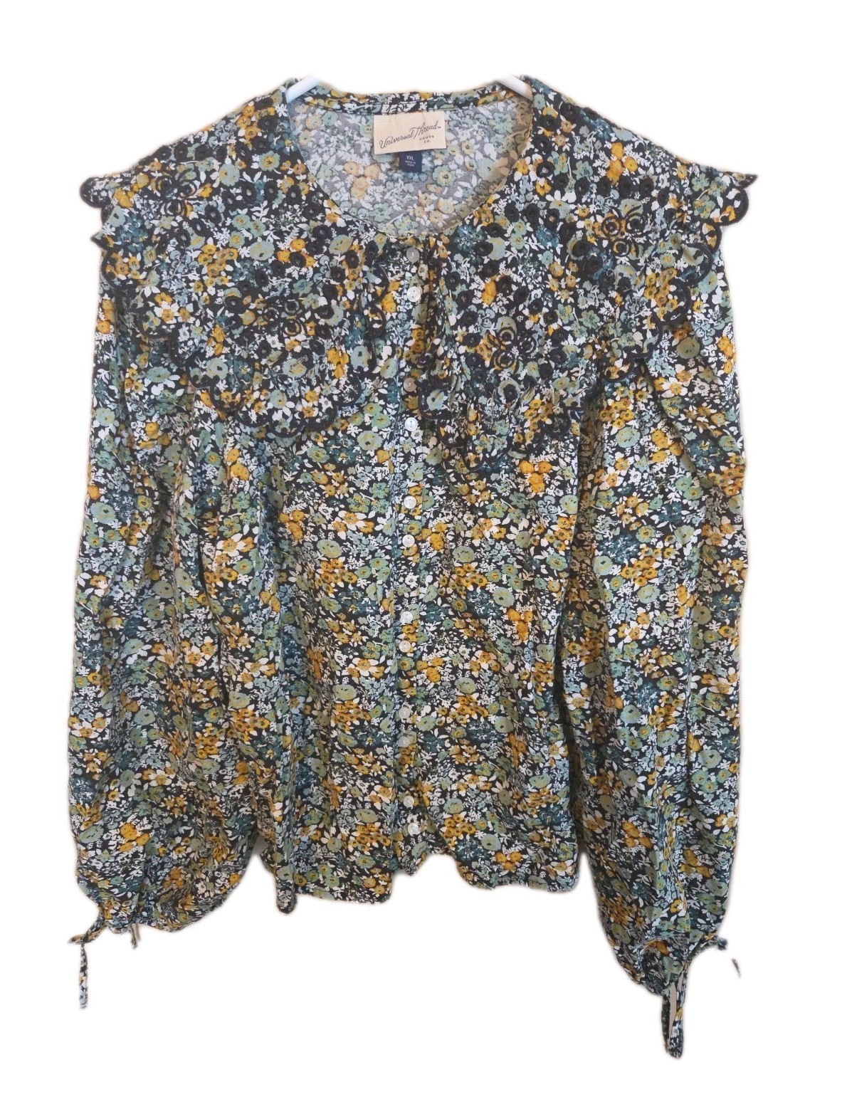 Universal Thread Cottage Core Embroidered Collar … - image 1