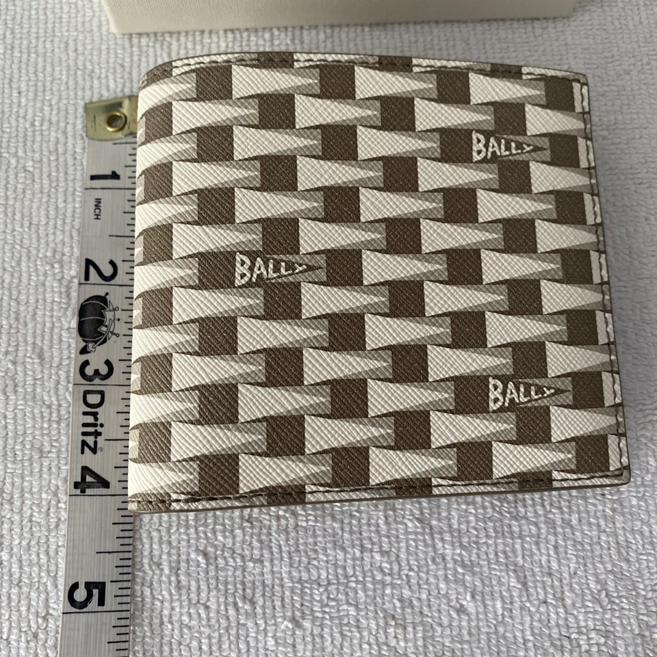 Bally PNT BIFOLD 8CC Men's Desert TPU Material Pennant Wallet MSRP $695 - Image 3 of 4