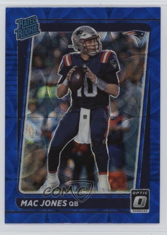 2021 Panini Donruss Optic Rated Rookie Blue Scope Prizm Mac Jones #206 0h6w