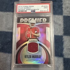 2019 ROOKIE Kyler Murray PLAYER WORN Jersey Card PSA Mint 9. rookie card picture