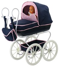 Hauck Classic Navy Spielzeug Puppenwagen Kinderwagen