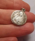 Silver Tone Vintage Religious Costume Pendant R99