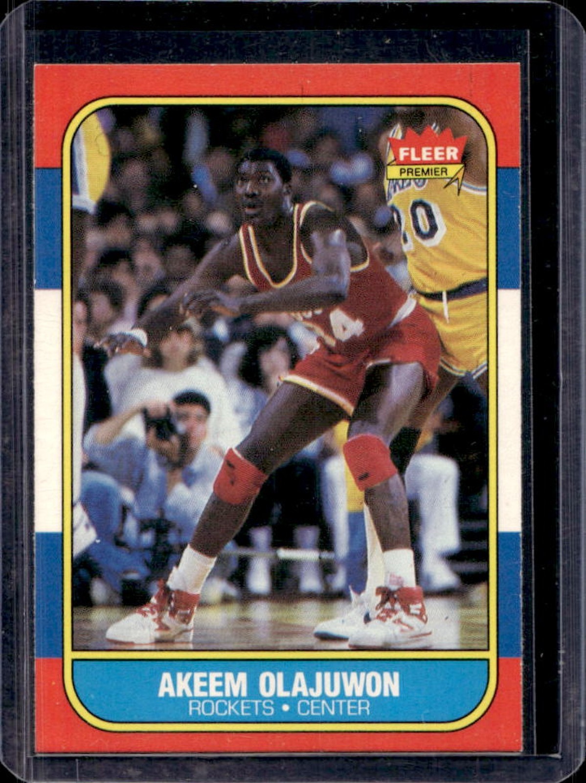 1986-87 Fleer Akeem Olajuwon Rookie RC #82 Rockets