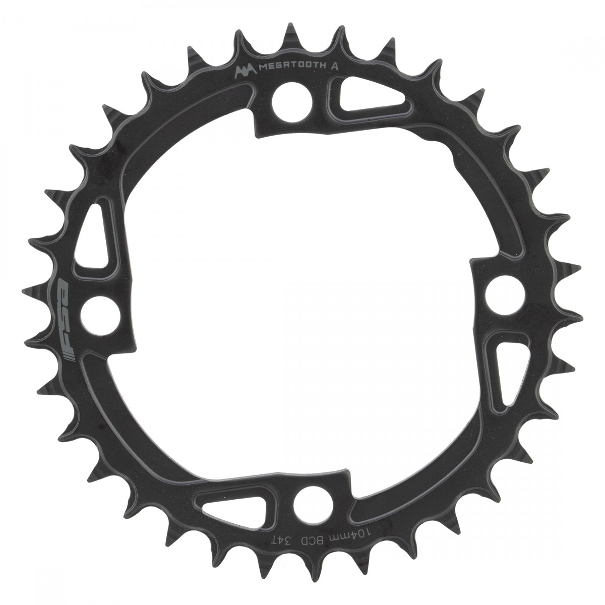Full Speed Ahead Megatooth E-Bike Sprocket 34T 104mm 4-bolt Black