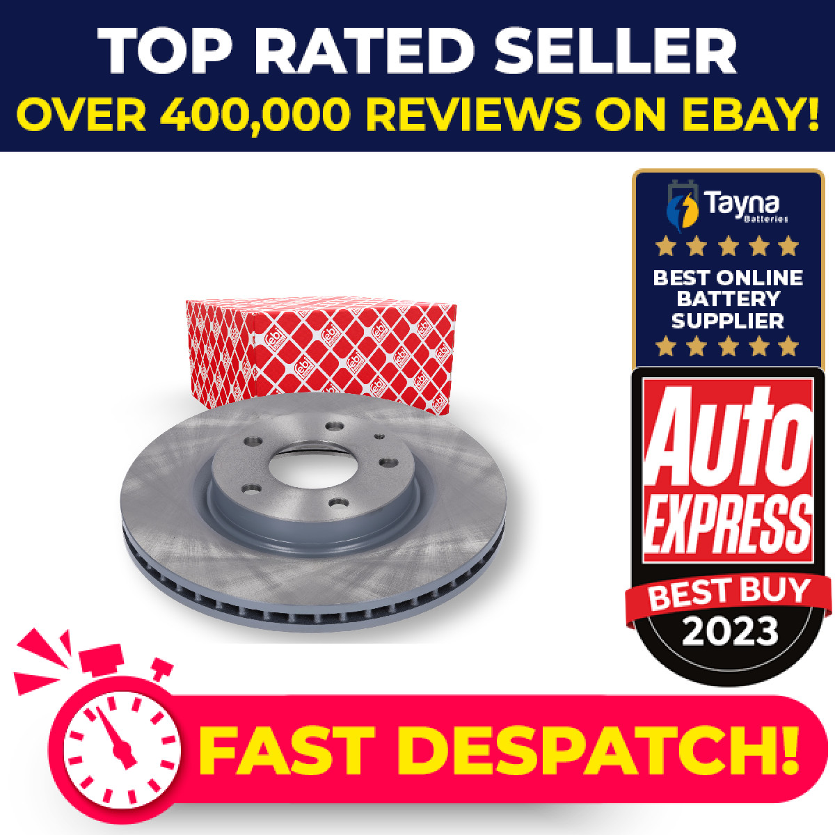 2x Brake Discs Pair Vented fits MAZDA CX30 DM 2.0 Front 2019 on 295mm Set Febi