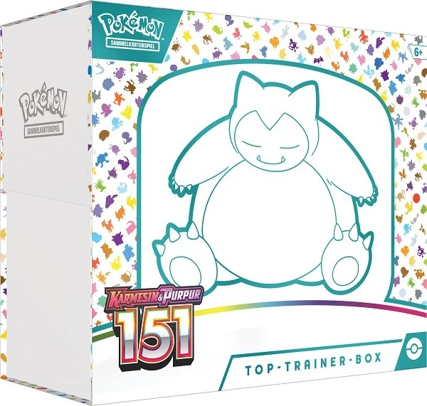 Karmesin & Purpur Pokemon 151 Top Trainer Box Relaxo | DEUTSCH | NEU & OVP!