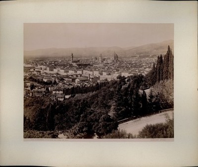 Foto um 1880, Firenze Florenz Toscana, Panorama dal viale de' colli - 10522724