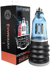 HYDROMAX 3 BATHMATE HYDROPUMP WATER PENIS ENLARGER BLUE Hydromax PUMP