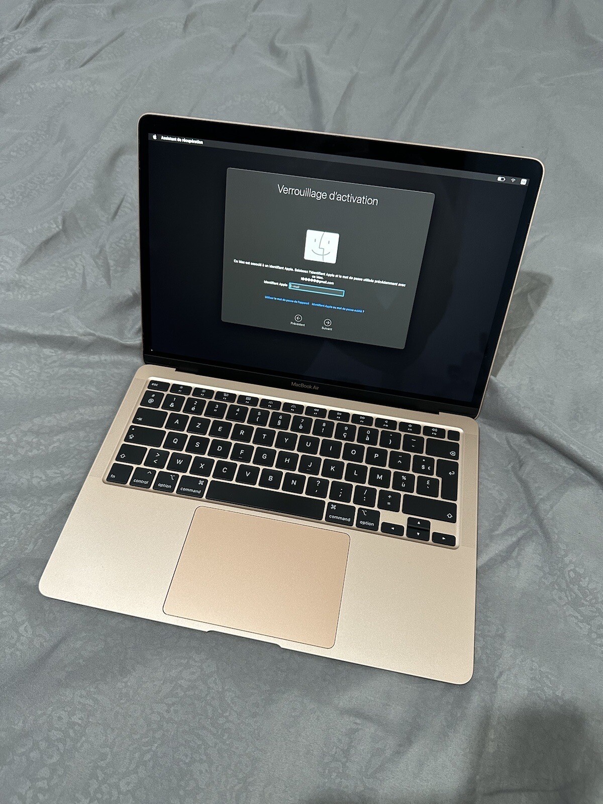 Macbook Air Retina (2020) A2179 bloqué iCloud excellent état