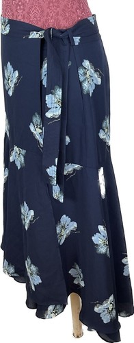 Club Monaco Women's Midi Skirt Floral Print Wrap Size 4 Retail $169 - Picture 4 of 7