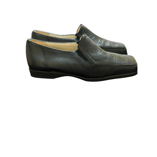 Vintage Rangoni Firenze Black Leather Loafers Shoes Slip On Alan 53928 Sz 9 NEW - Picture 3 of 7