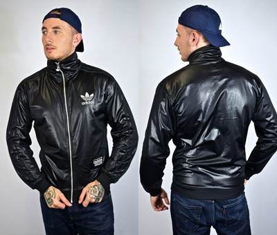 ADIDAS ORIGINALS CHILE 62 LEDEROPTIK GLANZËND JACKE WET LOOK SHINY JACKET  GR. M | eBay