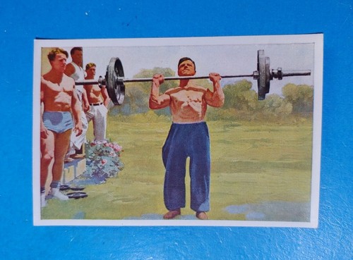 1932-1933 SANELLA SPORTS #117 Hans Wolpert (Gewichtheben) EX-MINT