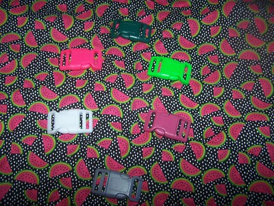Wet Nose Designs Fancy Watermelon Slices & Polka Dots Dog Collar COLOR Buckle