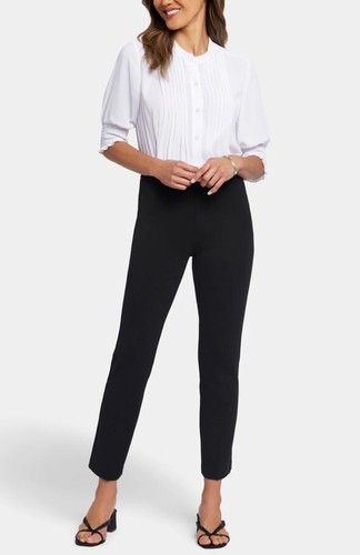NEW NYDJ Sculpt-Her™ Pull-On Slim Ankle Trouser Pants - Black - Small - Picture 4 of 6